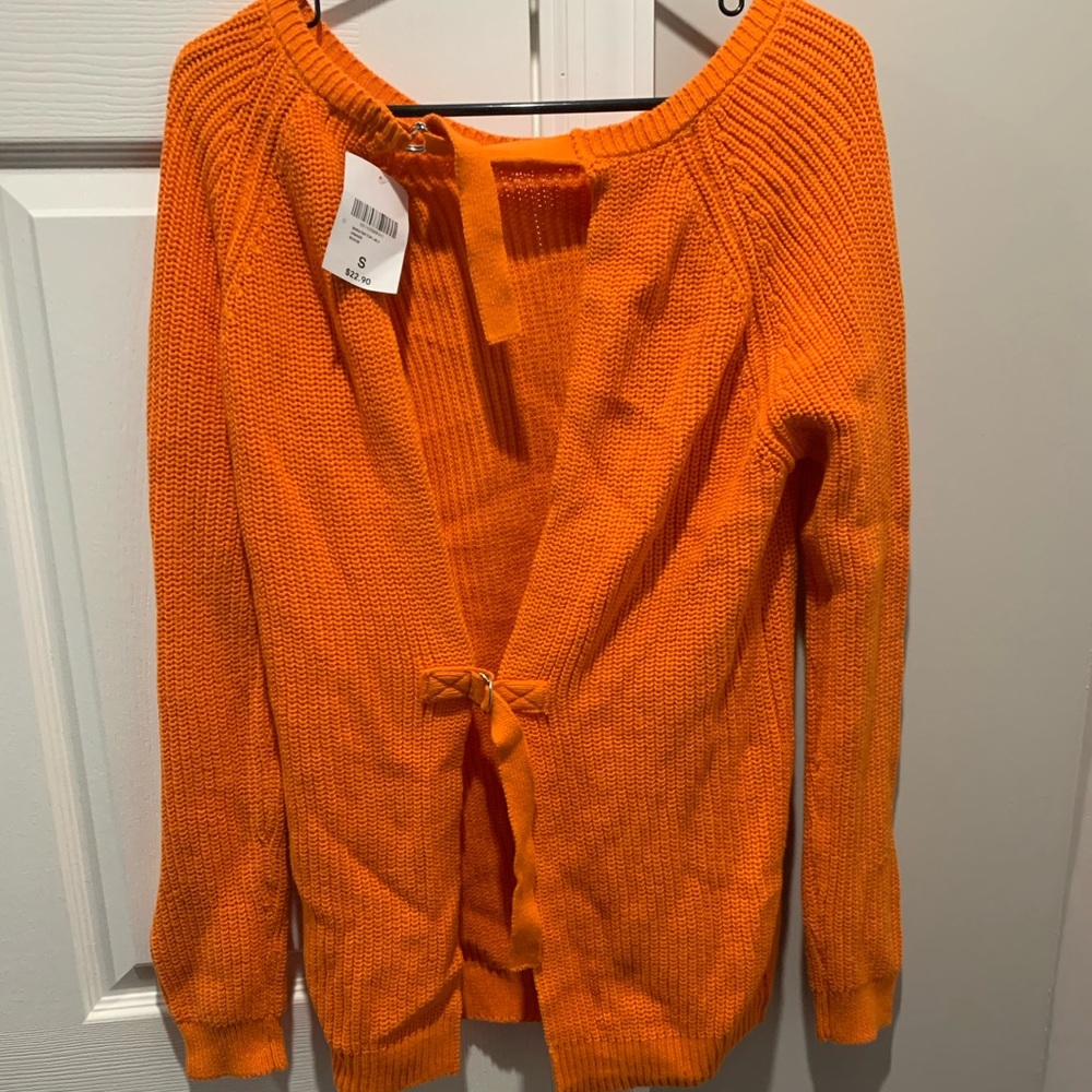 Orange sweater